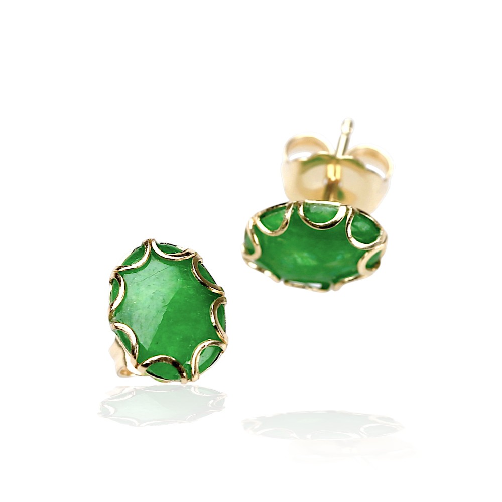 Green Jade Earrings 85