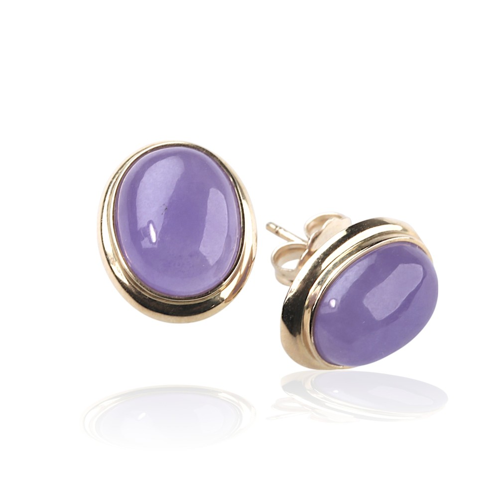 Lavender Jade Earrings 20