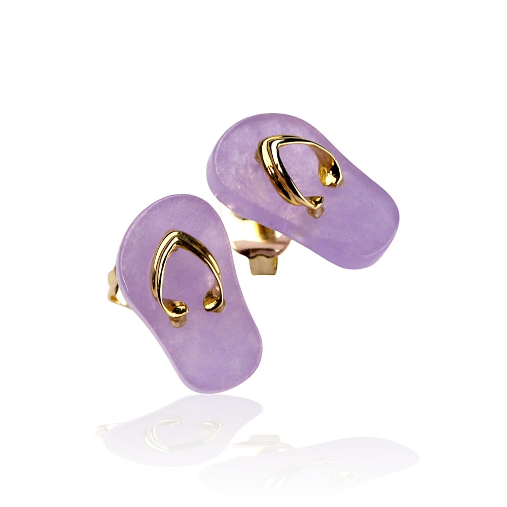Lavender Jade Earrings 21