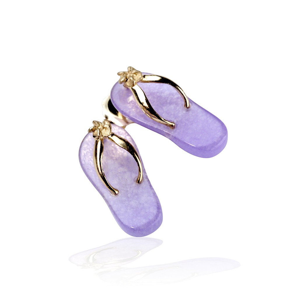 Lavender Jade Earrings 22