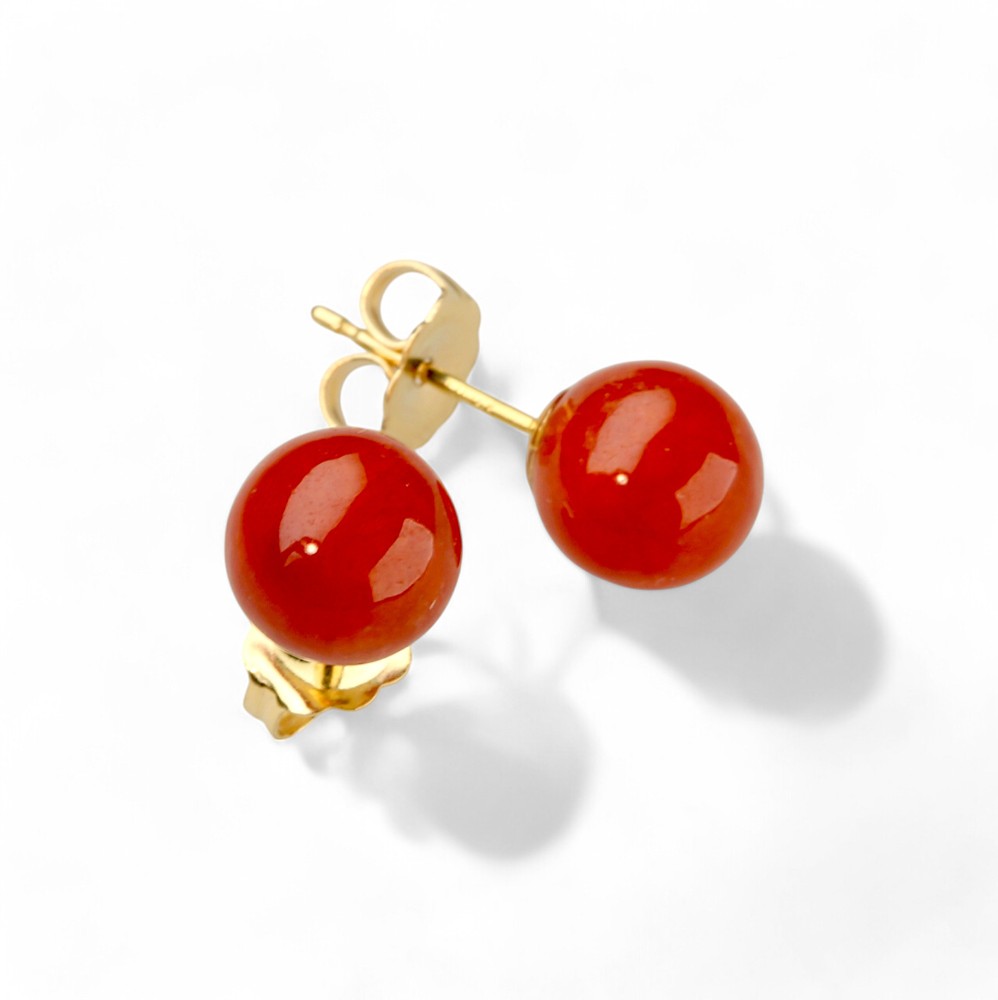 Red Jade Earrings 10