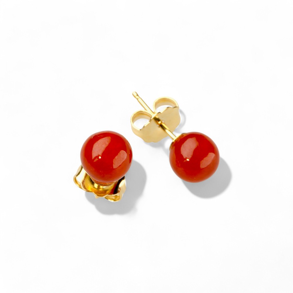 Red Jade Earrings 11