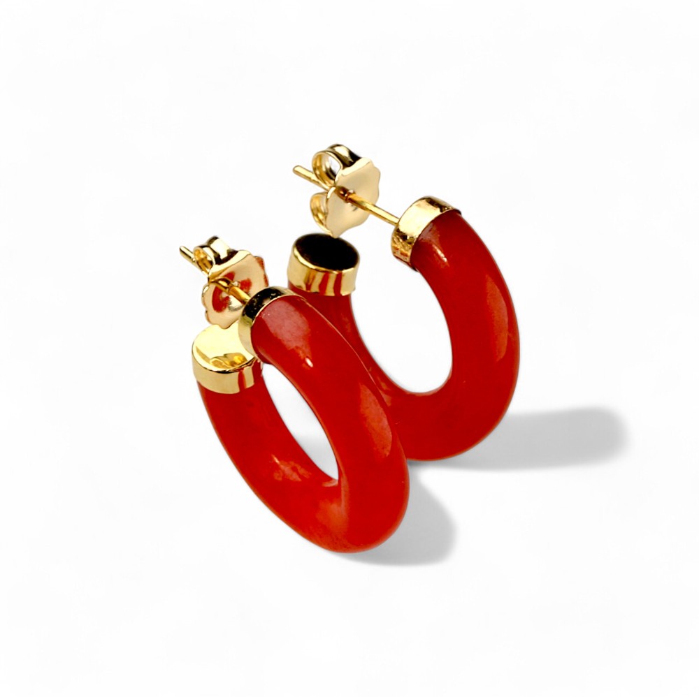 Red Jade Earrings 26