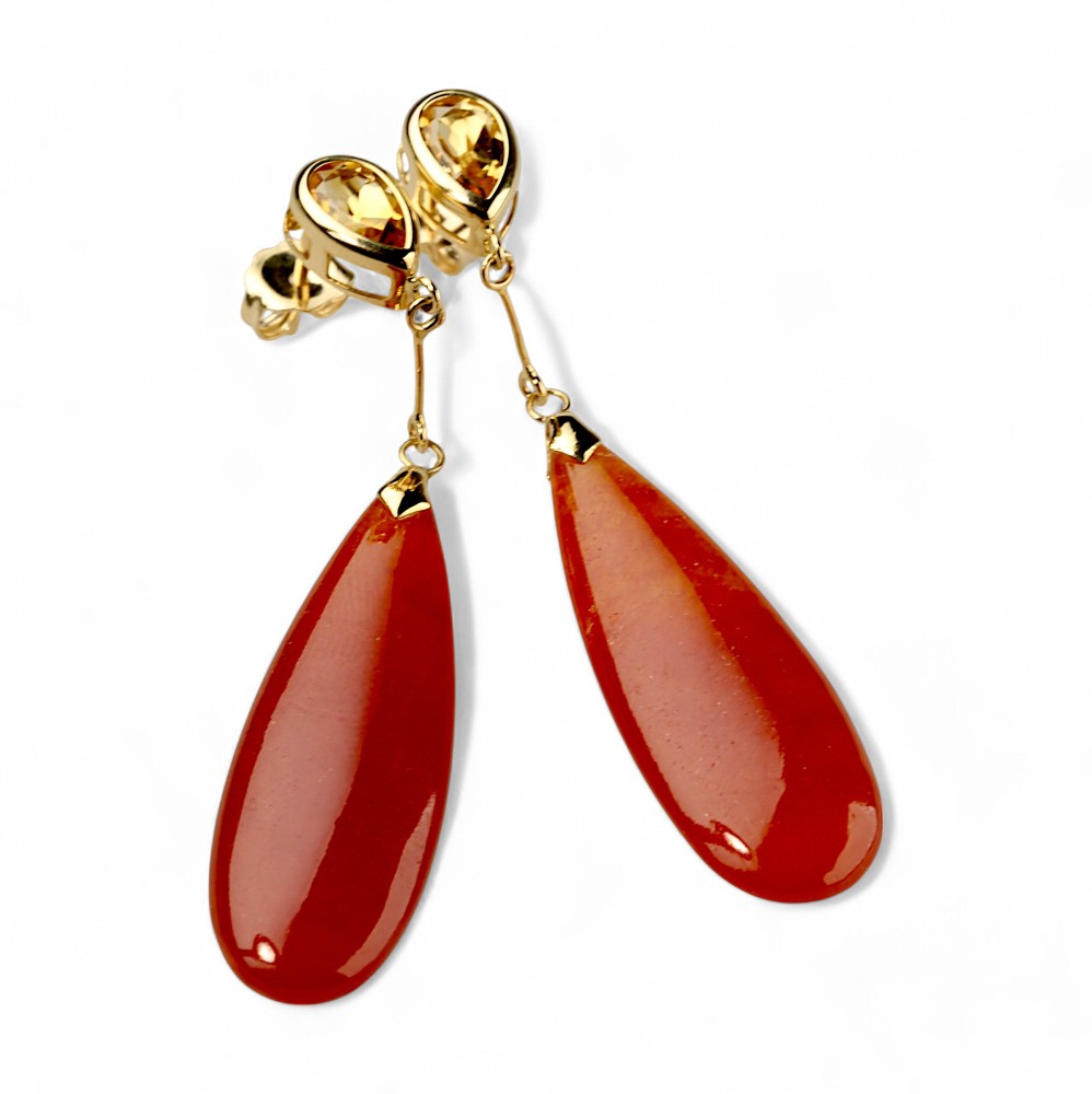 Red Jade Earrings 30