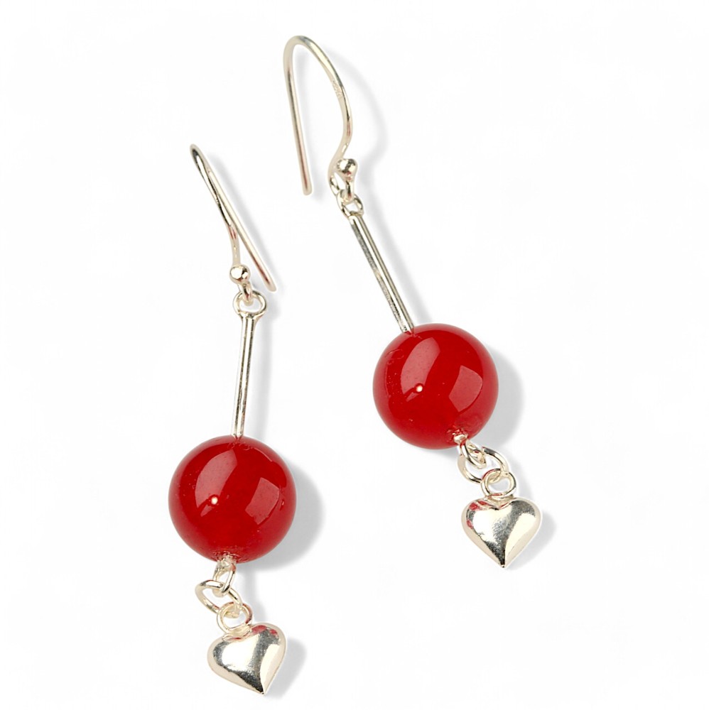 Red Jade Earrings 35