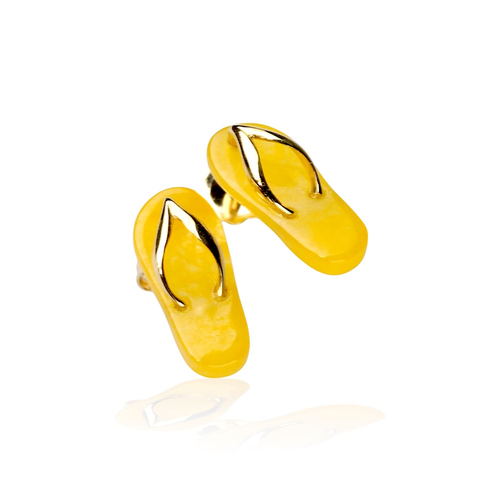 Yellow Jade Earrings 27