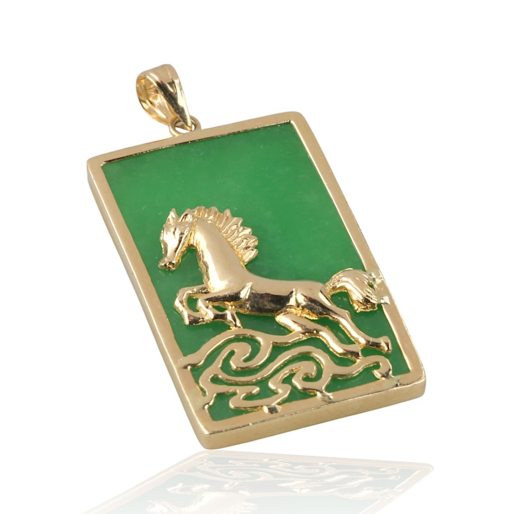 Green Jade Pendant 076