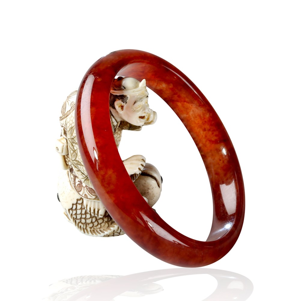 Red Jade Bangle 3-1