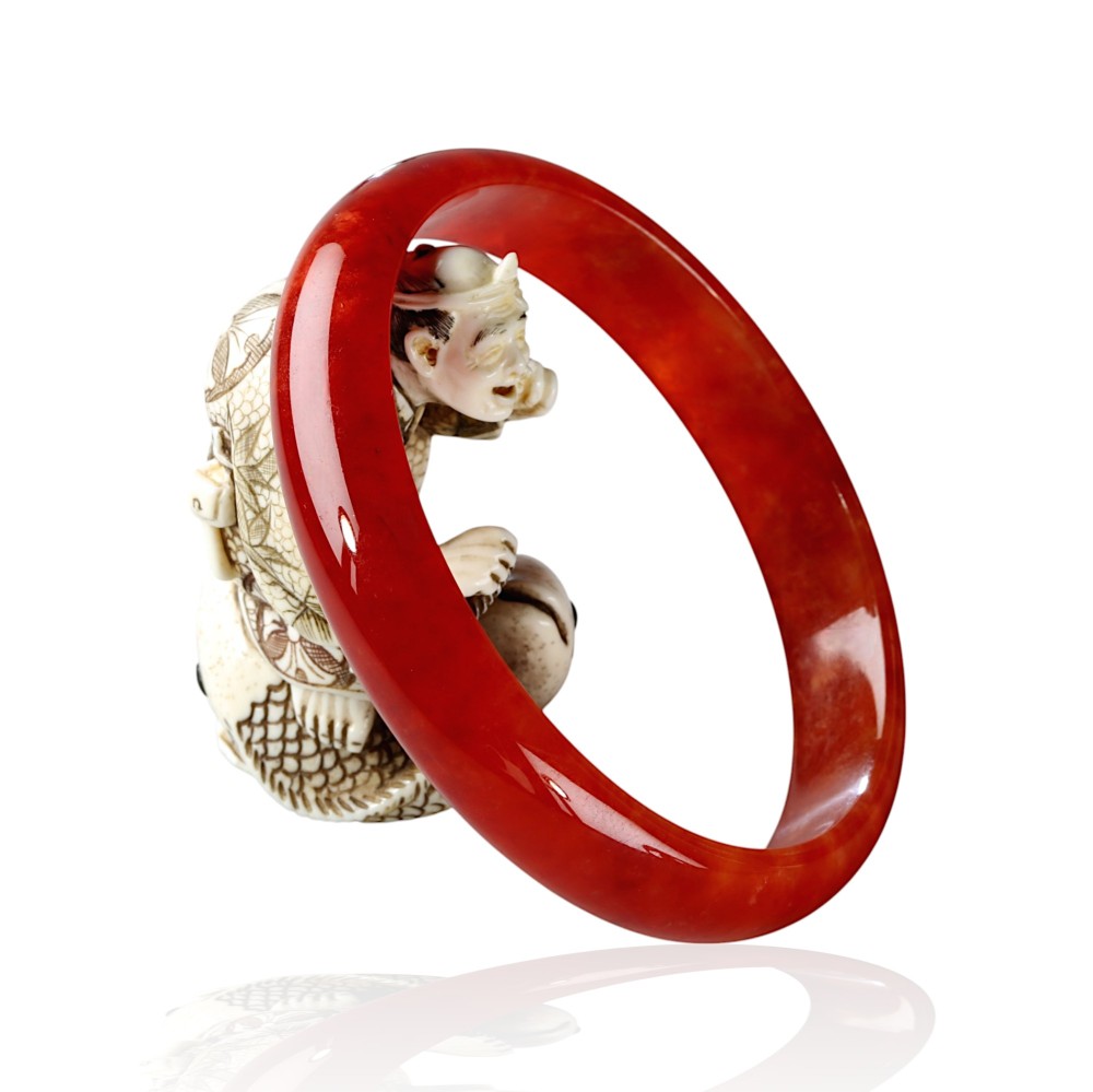 Red Jade Bangle 3-3