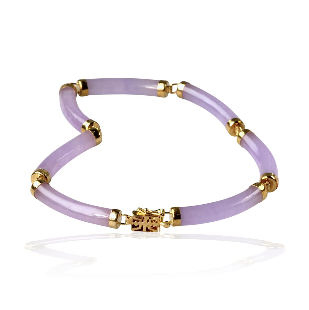 Lavender Jade Bracelet 20