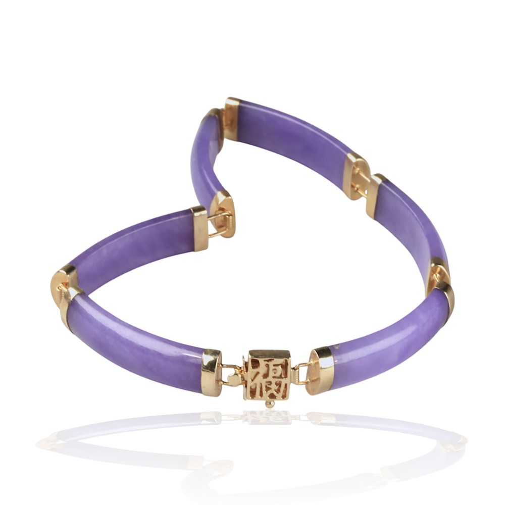Lavender Jade Bracelet 23