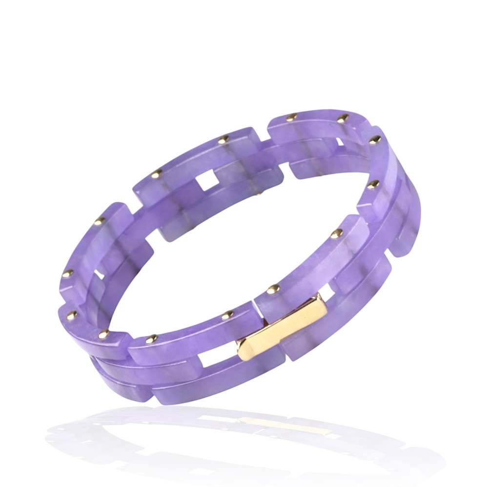 Lavender Jade Bracelet 27