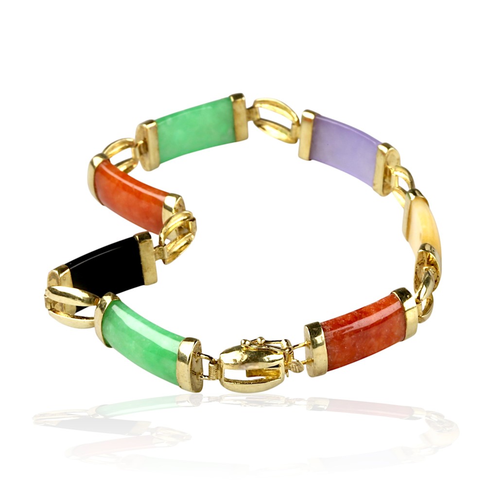 Multi-Color Jade Bracelet 29