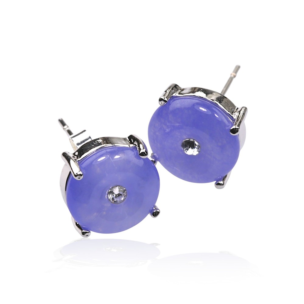 Silver Jade Earring