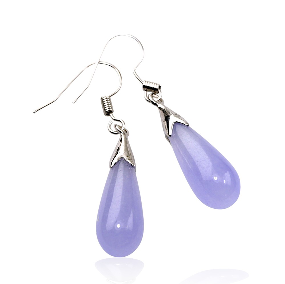 Silver Jade Earring