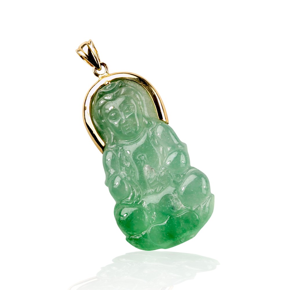 Jade Buda Pendant