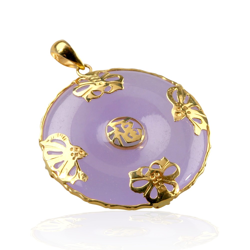 Lavender Jade Pendant