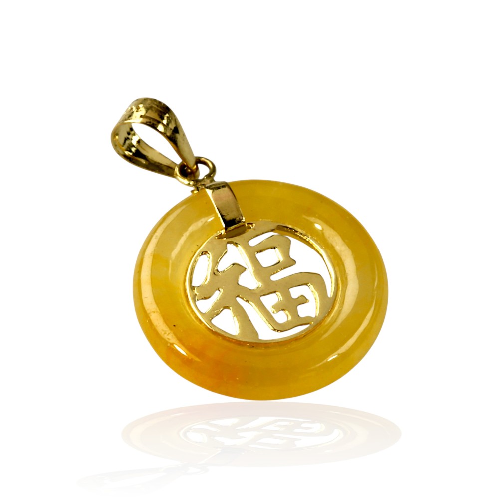 Yellow Jade Pendant