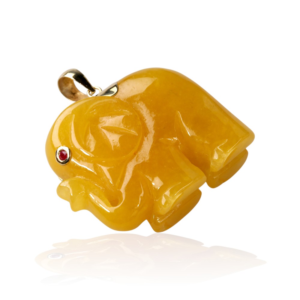 Yellow Jade Pendant