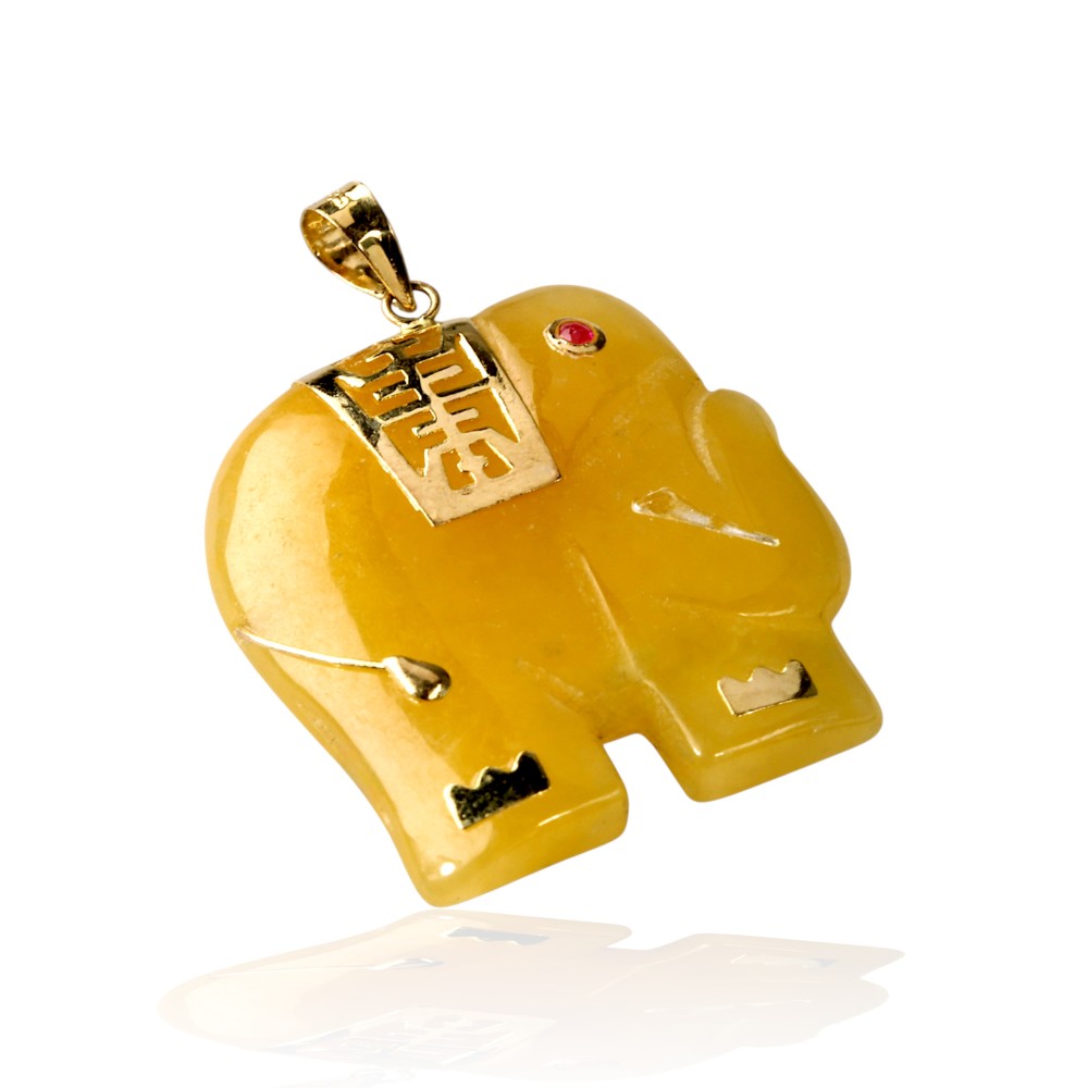 Yellow Jade Pendant