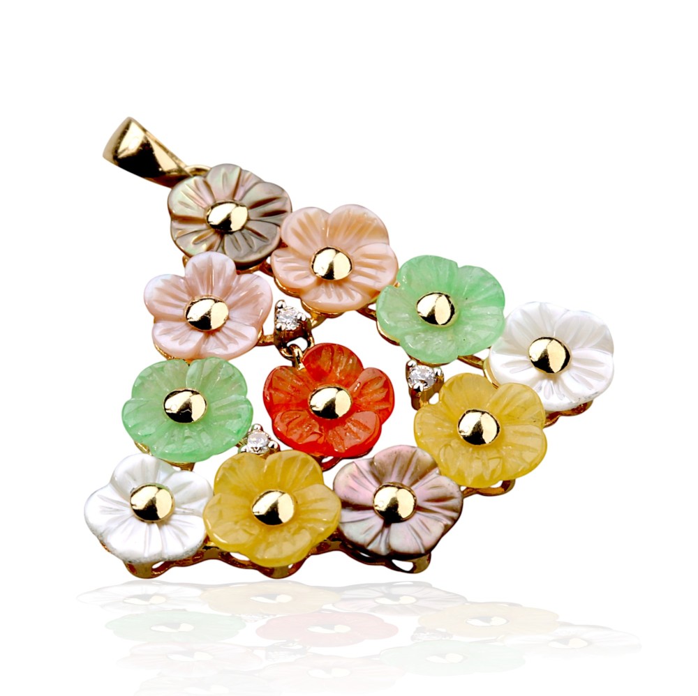 Multi Color Jade Pendants