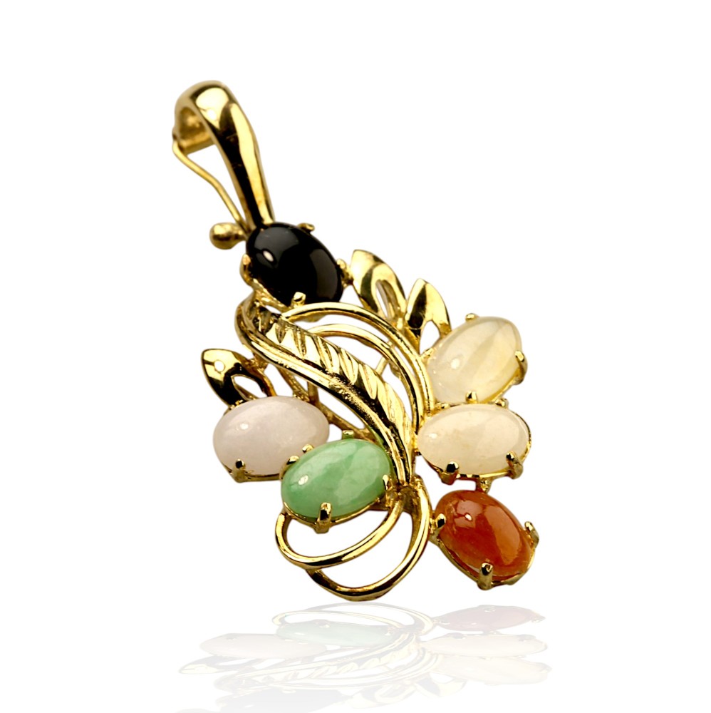 Multi Color Jade Pendants
