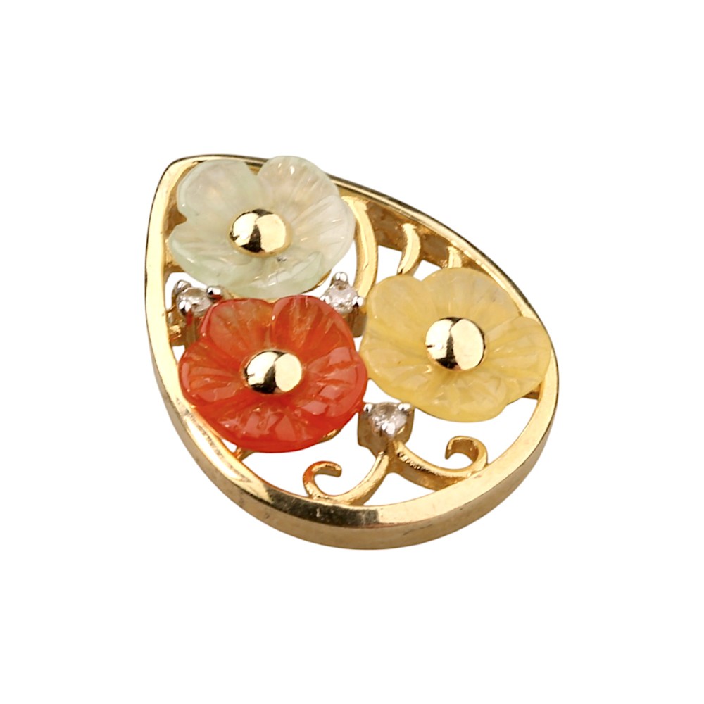 Multi Color Jade Pendants