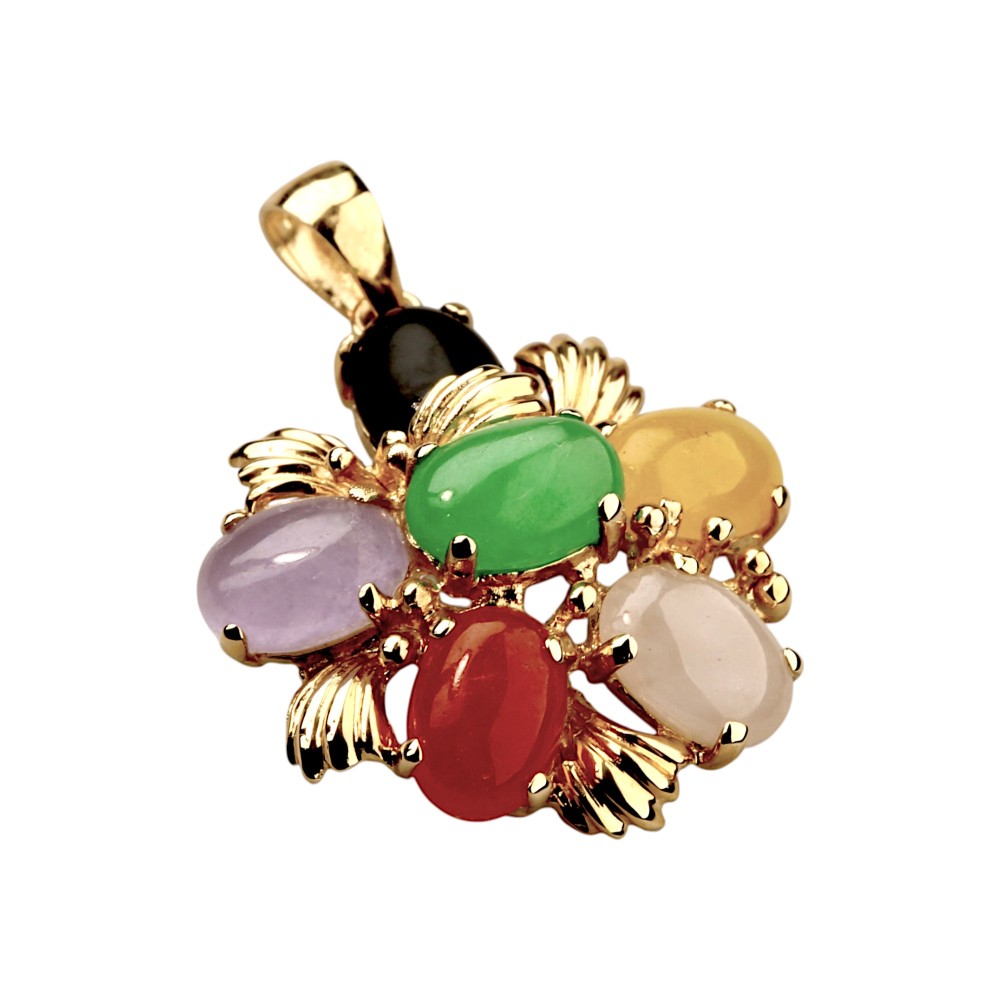 Multi Color Jade Pendants