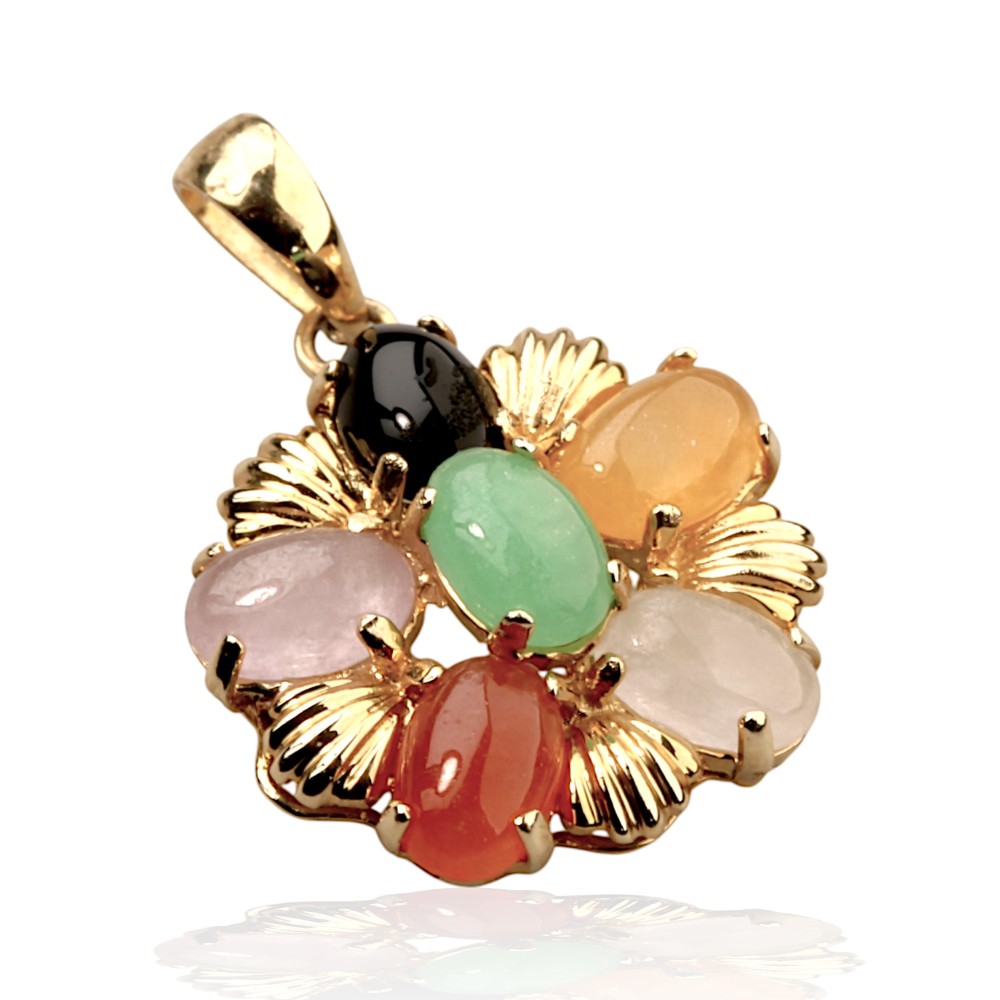 Multi Color Jade Pendants
