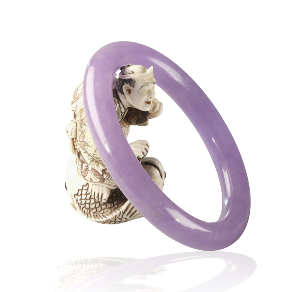 Lavender Jade Bangle