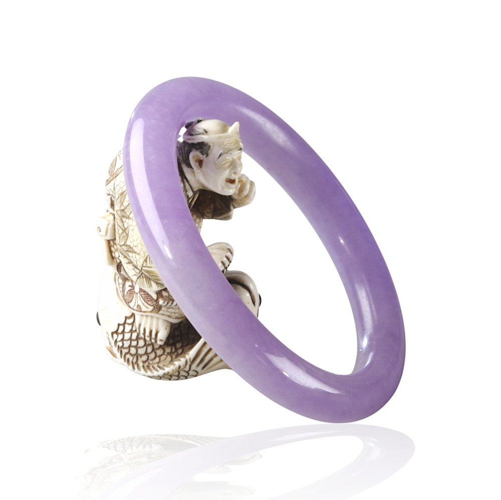 Lavender Jade Bangle