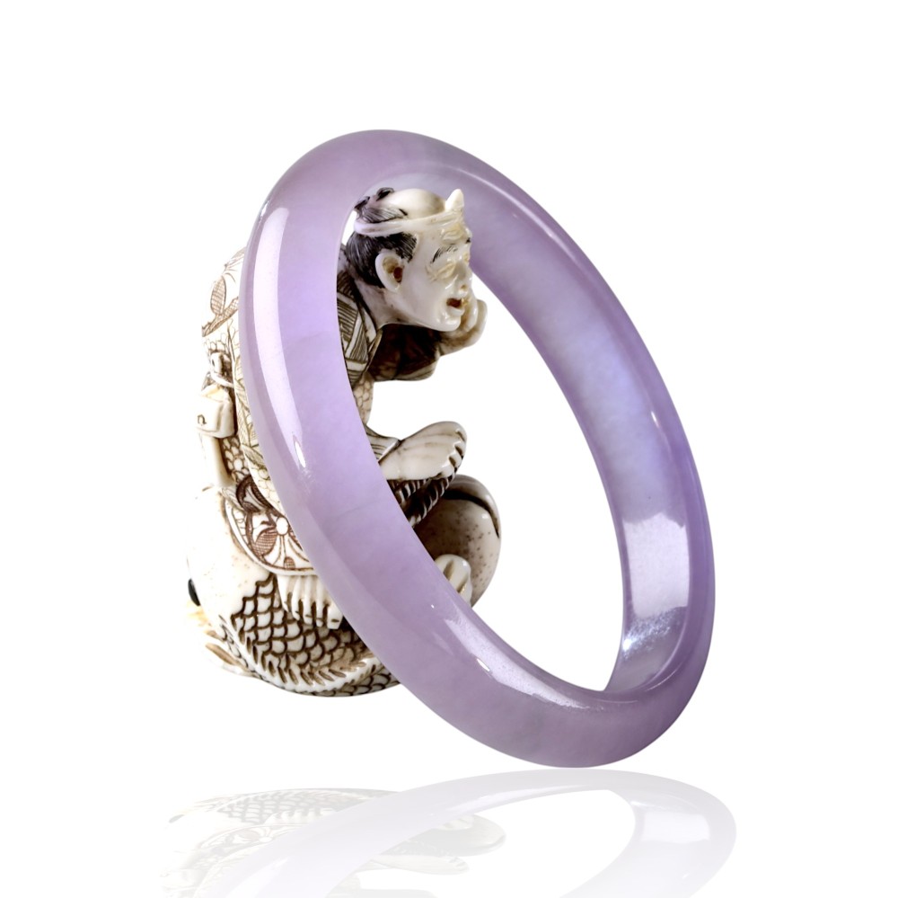 Lavender Jade Bangle
