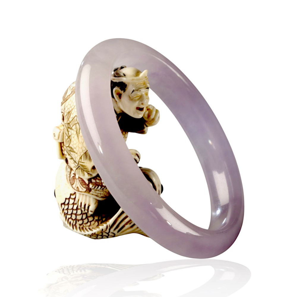 Lavender Jade Bangle
