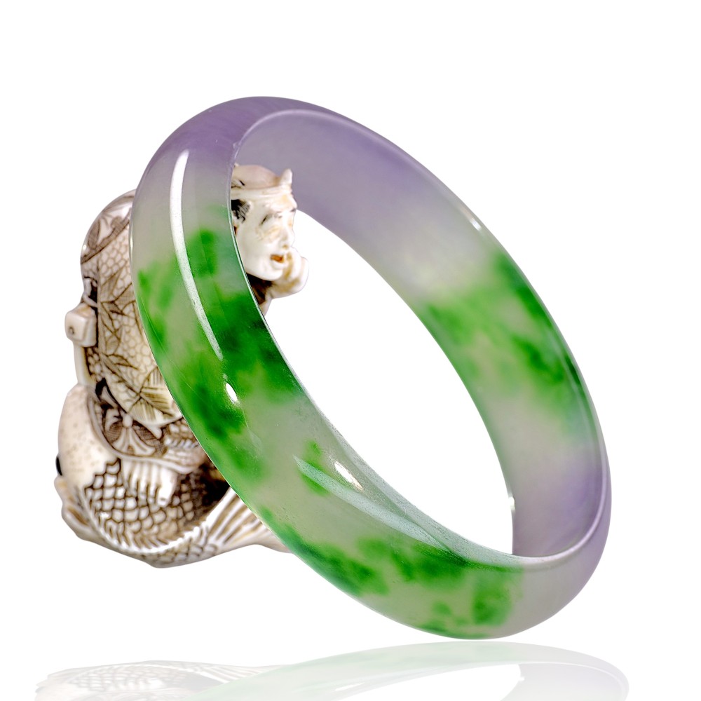 Multi-Color Jade Bangle