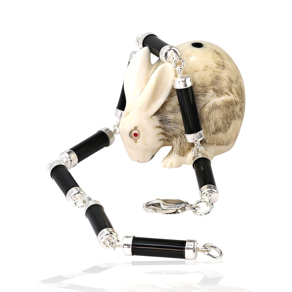 Sterling Silver Jade Bracelet