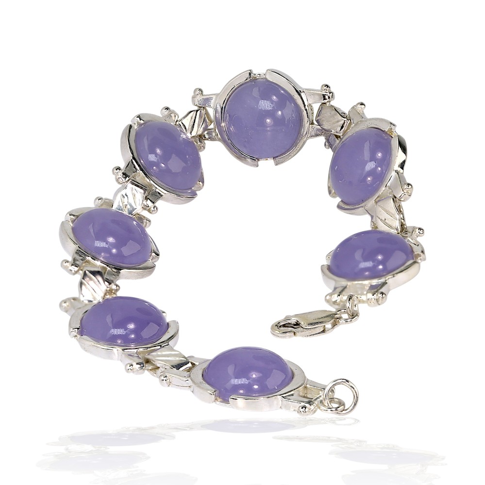 Sterling Silver Jade Bracelet