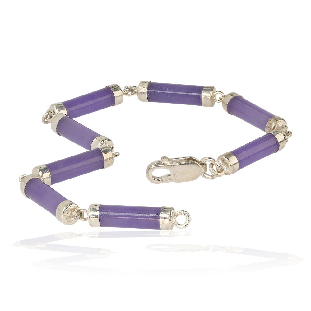 Sterling Silver Jade Bracelet