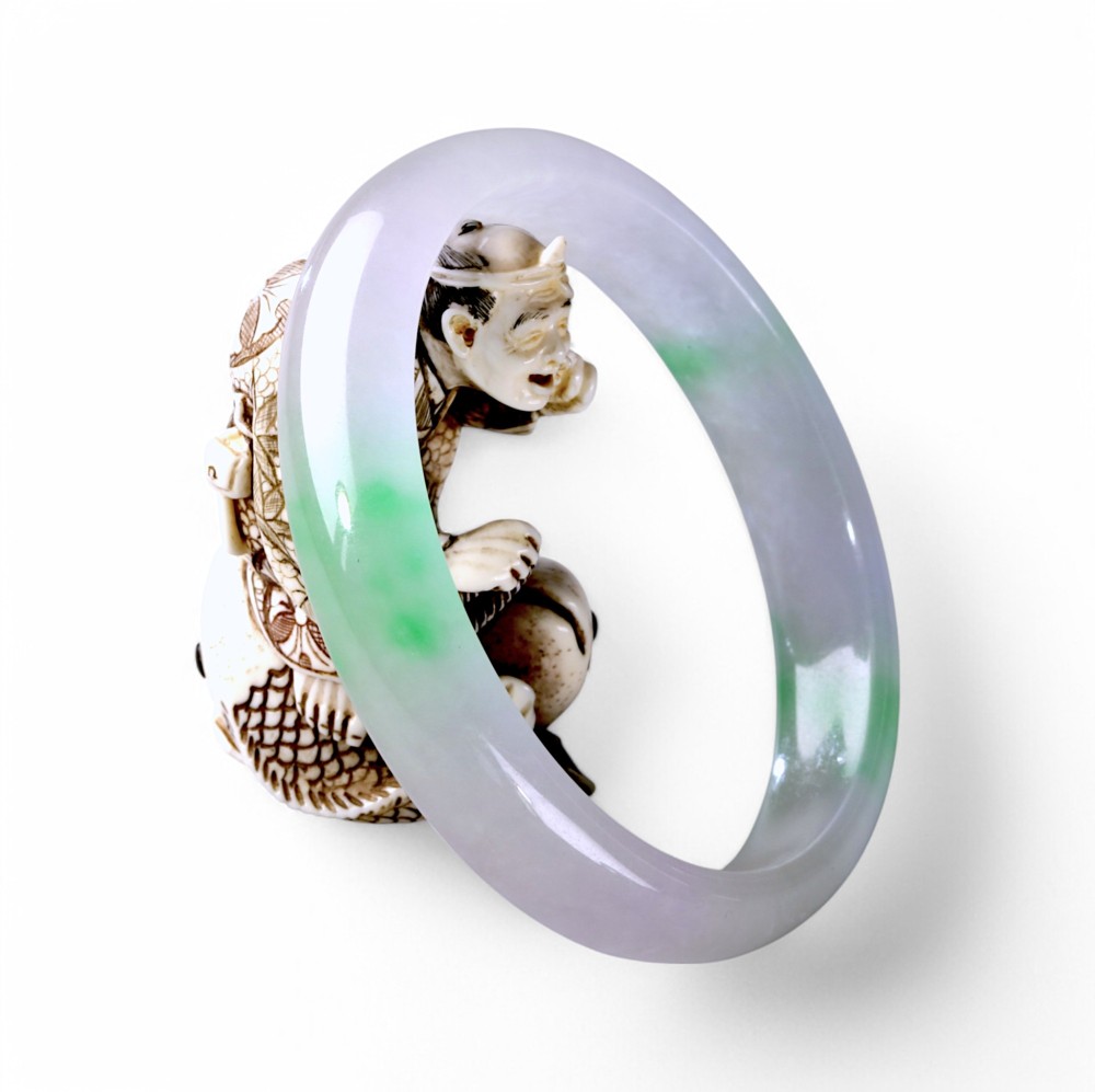 Solid Green Jade Bangle $200 - $300