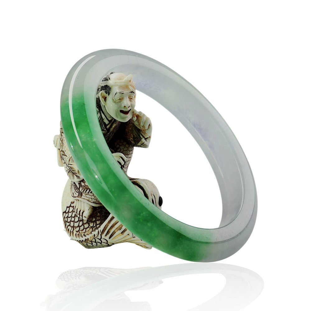 Solid Green Jade Bangle $400 - $500