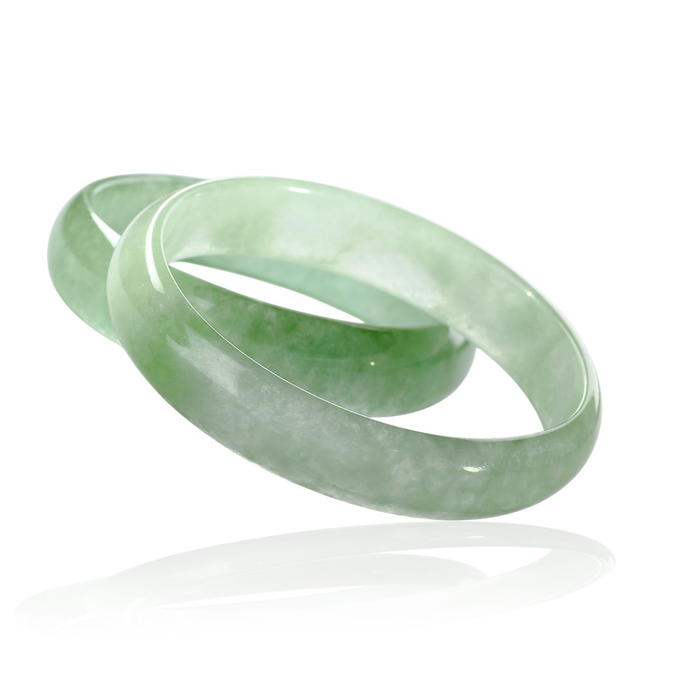 Solid Green Jade Bangle $200 - $300