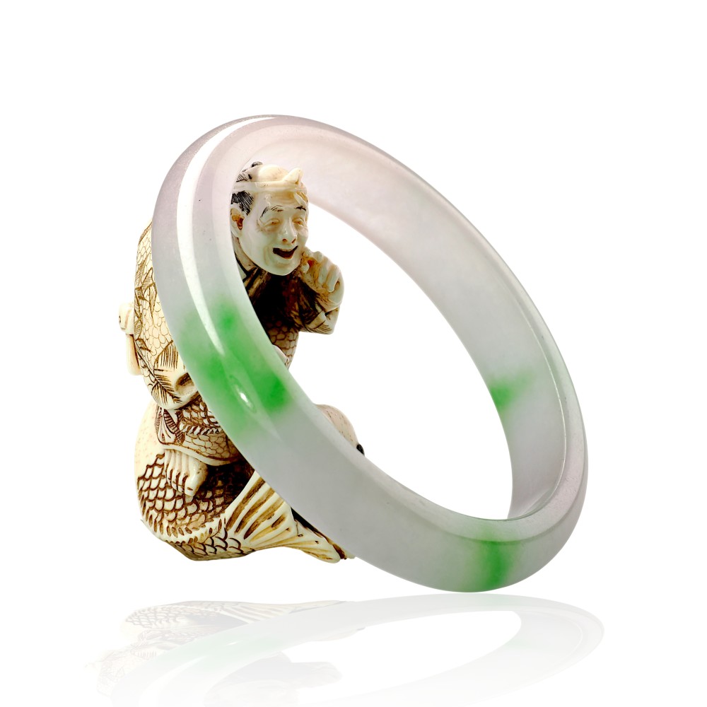 Solid Green Jade Bangle $200 - $300