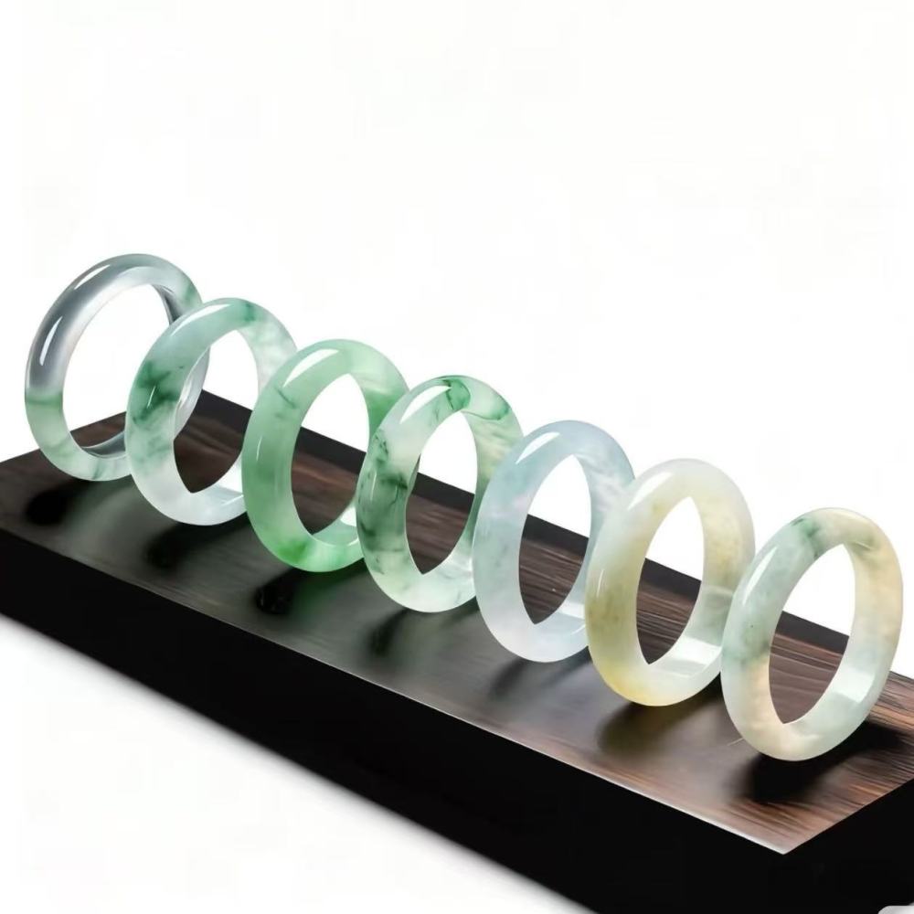 Solid Green Jade Bangle with Inner Diameter 60 to 80 mm