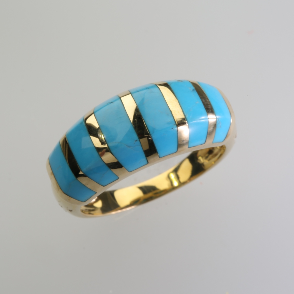 Solid 14K Gold Coral Ring