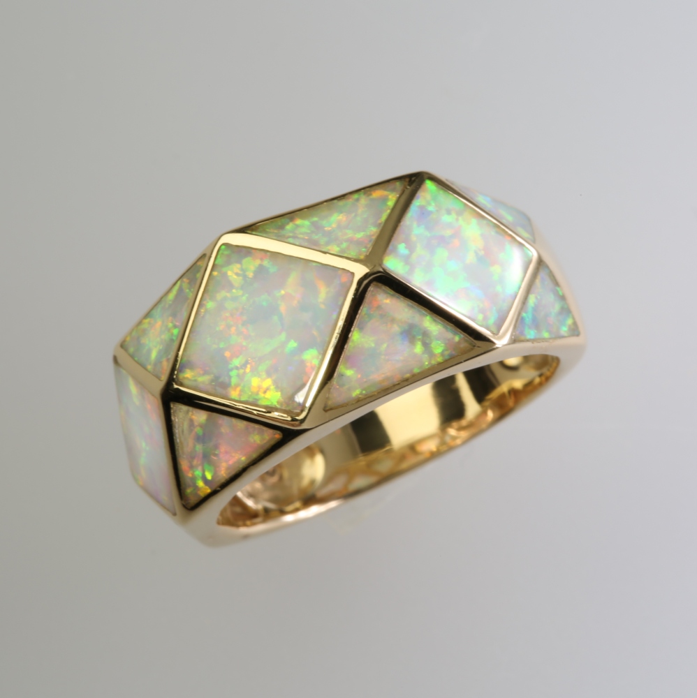Solid 14K Gold Opal Ring