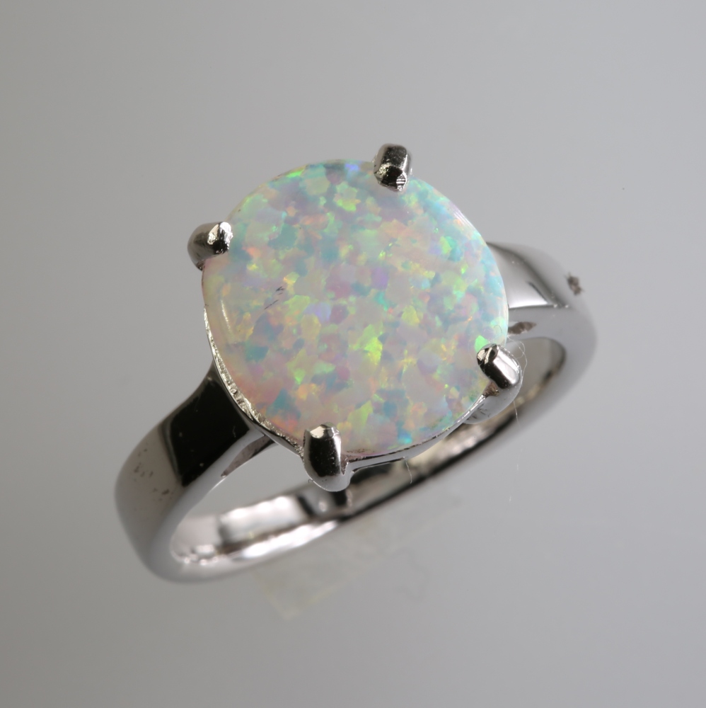 Solid 14K Gold Opal Ring