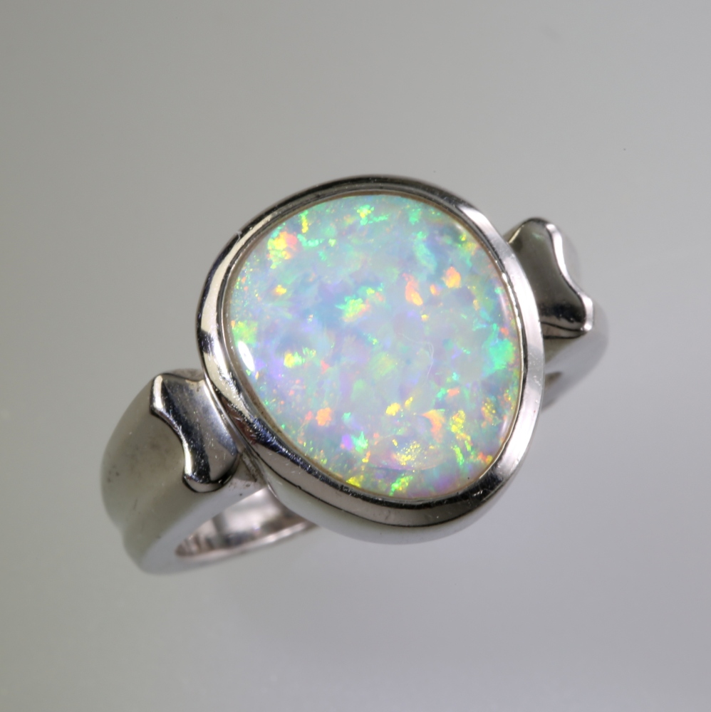 Solid 14K Gold Opal Ring