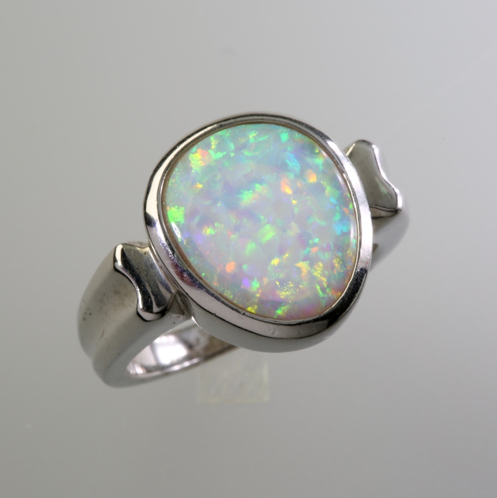 Solid 14K Gold Opal Ring