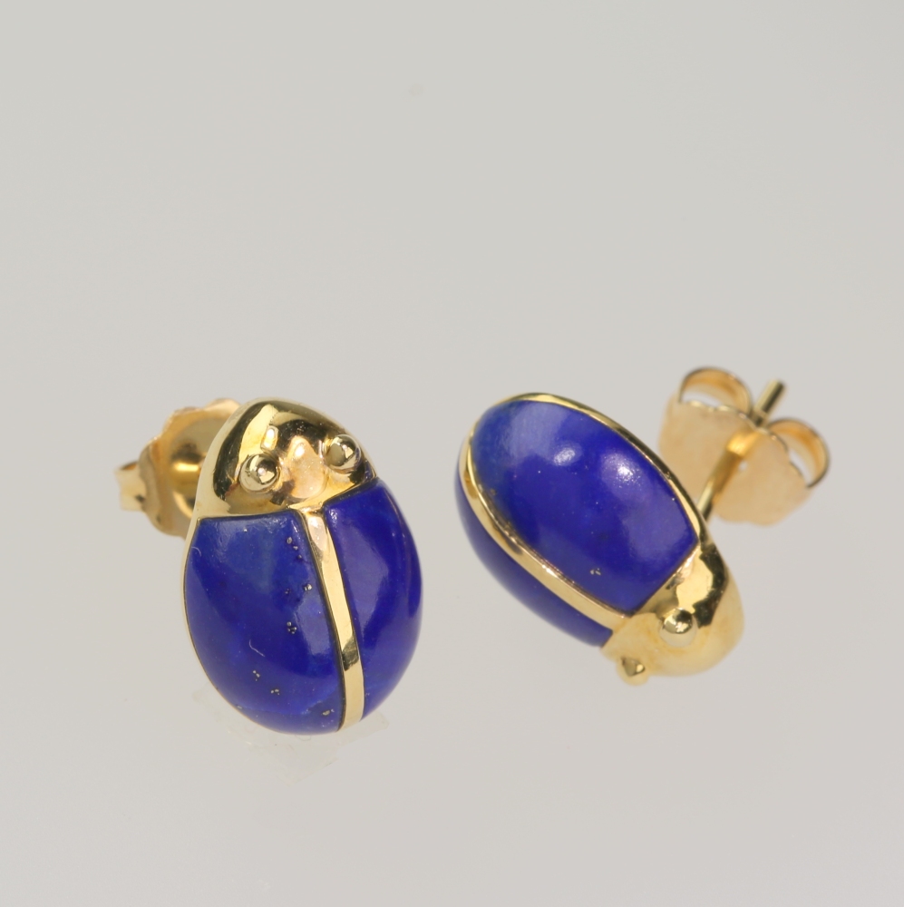 925 Sterling Silver Blue Laps Earrings