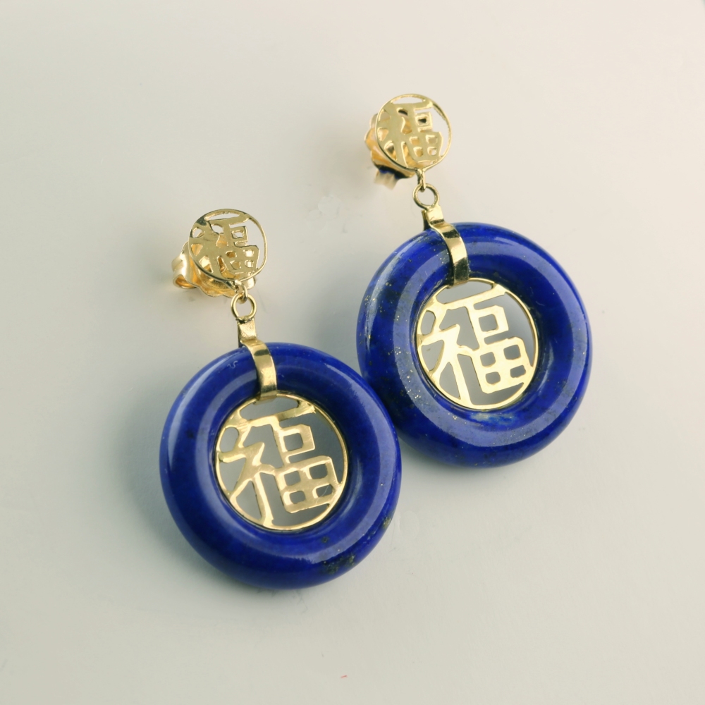 925 Sterling Silver Blue Laps Earrings