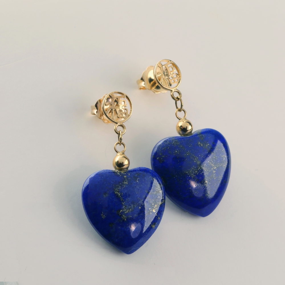 925 Sterling Silver Blue Laps Earrings